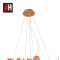 Art Supplies Maple Leaf Decorative Copper Ceiling Pendant Lamp